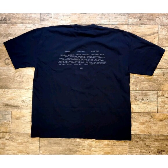 Beyonce Renaissance World Tour T-Shirt Size 2XL Black - Picture 2 of 10